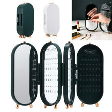 Earring Necklace Display Holder Stand with Mirror Folding Organiser Storage Box