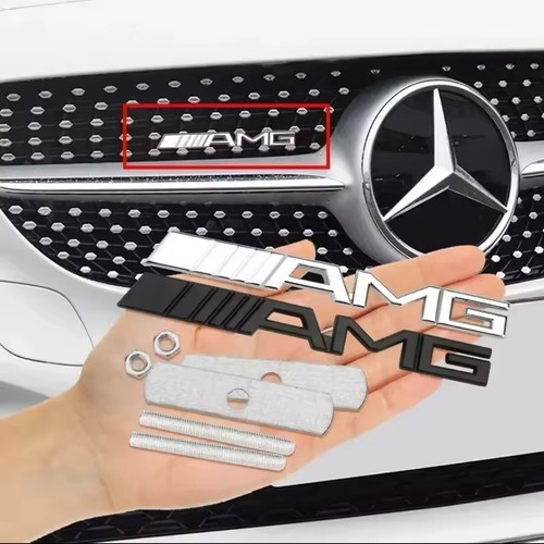 Amg front grill emblem - amg,