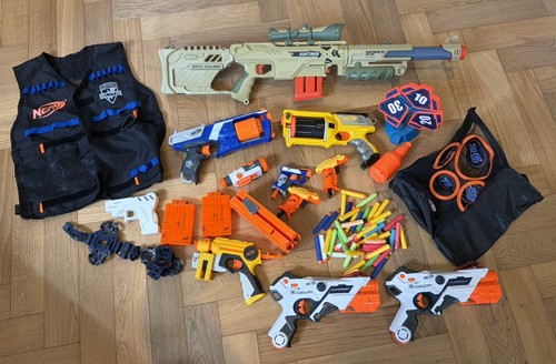 Nerf gun rifle blaster - , laser