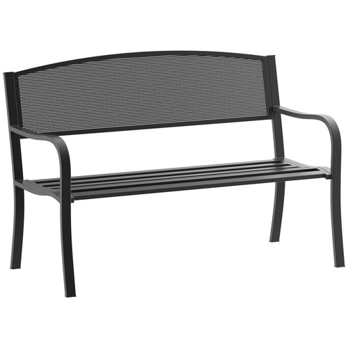 Outsunny seater metal bench - seater,