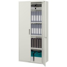 HOMCOM Lockable Metal Cabinet