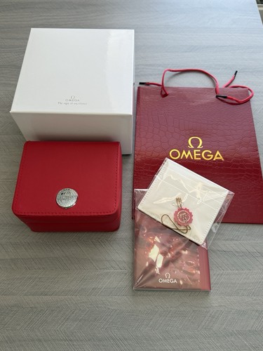 Omega watch box - omega, leather