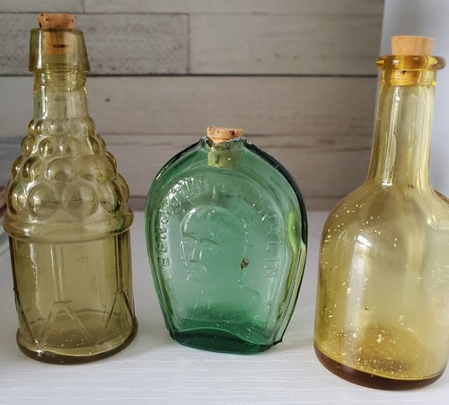 Lot vintage glass - vintage, colored