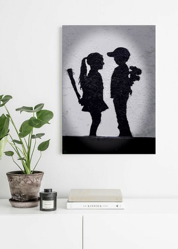 Banksy kid love hate - banksy,
