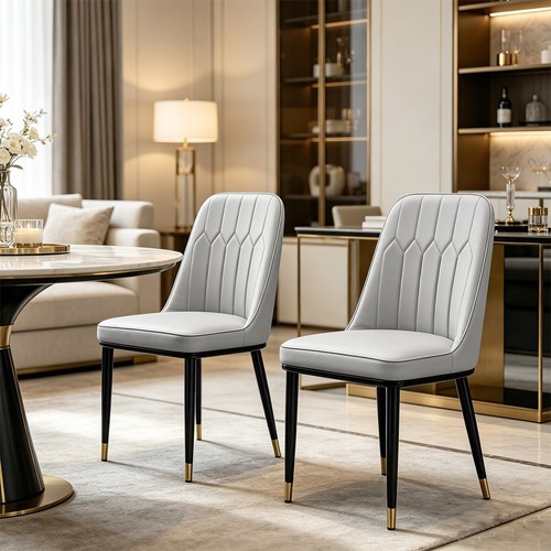 2pcs dining chairs faux - 2pcs,