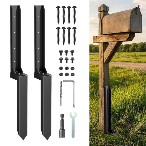 Fence post repair kit pack - fence, 2-pack