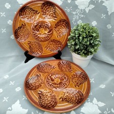 2 x Sarreguemines Oyster