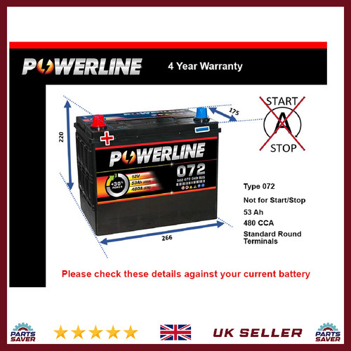 Car battery 072 powerline - car,