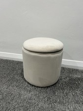 HOMCOM Round Ottoman With