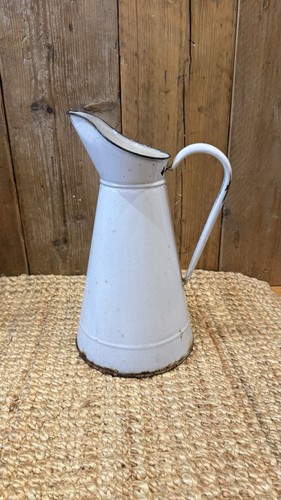 Vintage french white enamel - vintage,