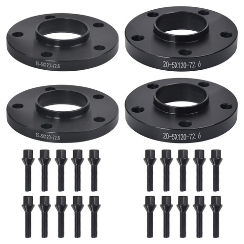 20mm black wheel - black, spacers