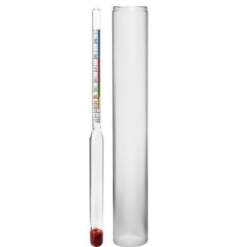 Hydrometer with alcohol scale - hydrometer,