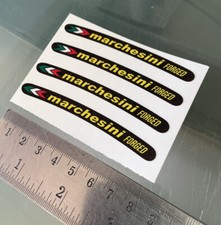 MARCHESINI FORGED MOTORCYCLE MOTORBIKE WHEEL RIM STICKERS DECALS X4 