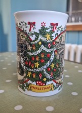 Dunoon Christmas Mug Fine Bone China Made In England Sue Scullard