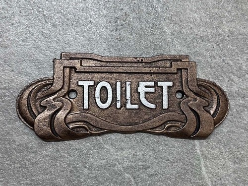 Toilet door sign - art, nouveau