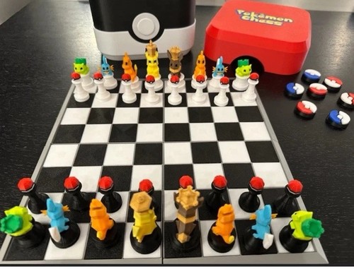 Pokemon inspired chess set - chess,