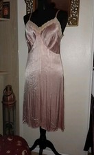 Vintage shell pink heavy satin