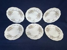 ROYAL ALBERT HAWORTH 8 1/4" DESSERT PLATES X 6 -  FIRST QUALITY - IMMACULATE