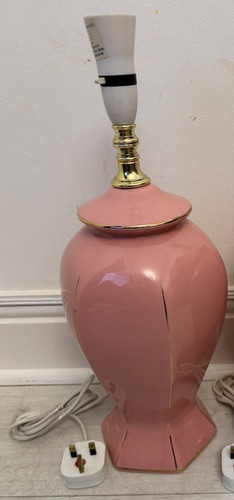Vintage ceramic pink table - pink,