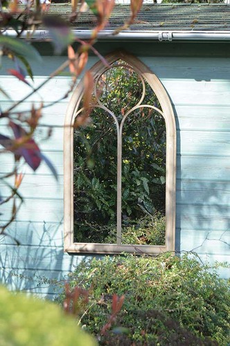 Large mirror garden rustic - garden,