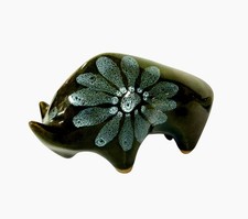 Vintage Lotus Pottery Bull