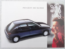 PEUGEOT 306 XL / XLD UK Sales Brochure 1993. 3/5 Door. Specification. 4pages