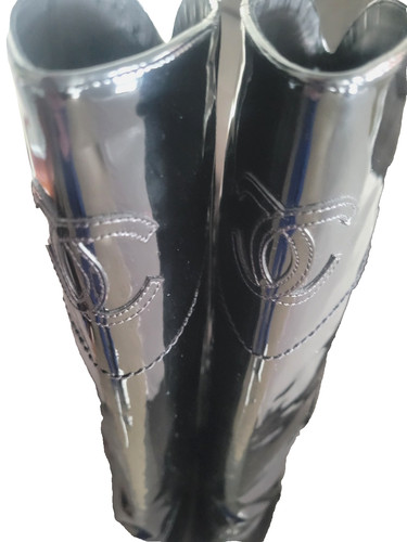 Authentic chanel black patent - chanel,