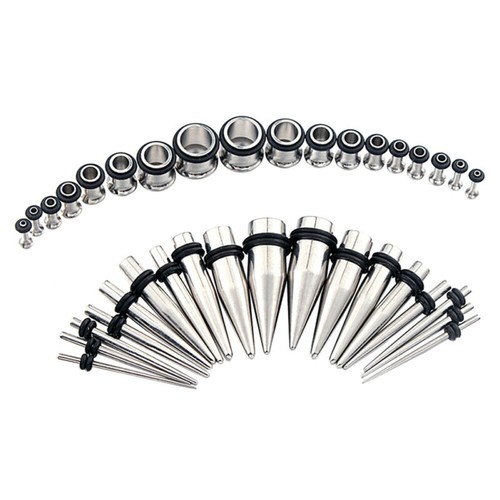 36x surgical steel ear taper - ear,