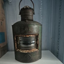Antique Original ships port lamp. untested used. for Restoration 