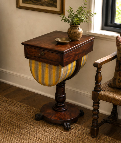 Victorian mahogany work - work, table