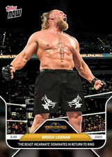 2025 Topps Now WWE #96 Brock Lesnar Wrestlepalooza PRESALE