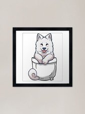 Pocket Samoyed Framed Art