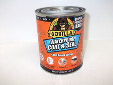 Gorilla waterproof coat & seal liquid rubber coating paint black 473ml