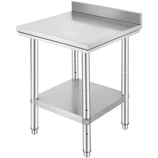Stainless Steel Catering Table 60X60X80 Work Bench Kitchen Worktop