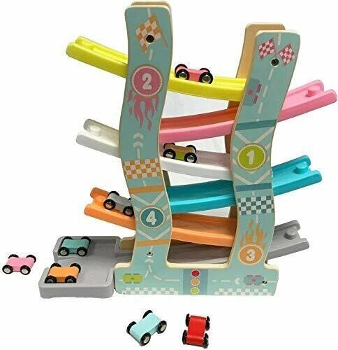 Wooden wood track car - wood,