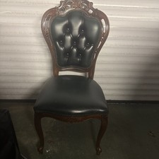 4 Green Leather Chesterfield