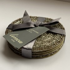 Set of 4 Gold Halo Coasters