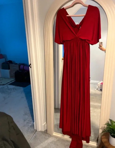 Multi way wrap red - long, maxi