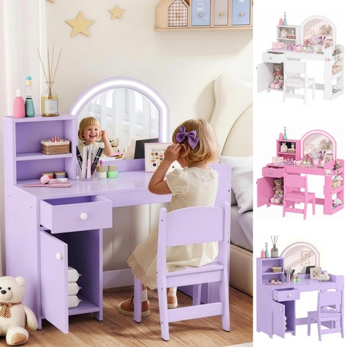 Kids vanity table and chair - vanity,