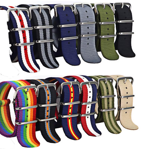 Nylon watch strap 16mm 18mm - nylon,