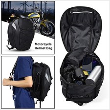 Motorcycle Rear Seat Oxford Cloth Luggage Storage Bag Rider Backpack Helmet Bag