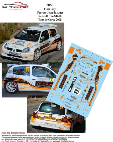 Decals ref 2059 - decals, renault