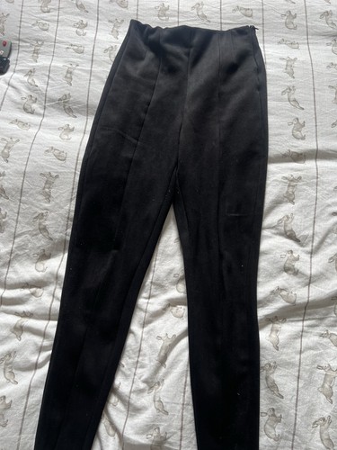 Zara black tailored trousers - black,
