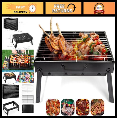Portable folding charcoal - portable,