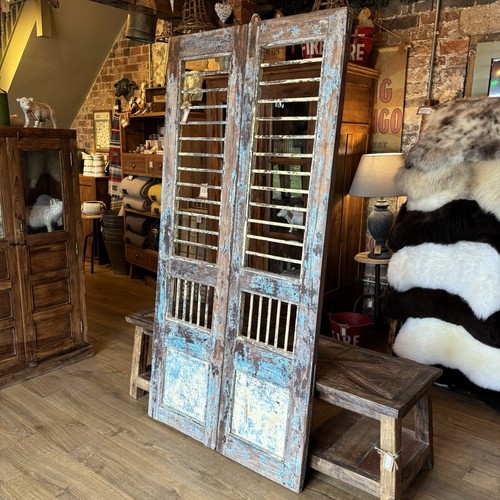 Pair vintage wooden door - pair,