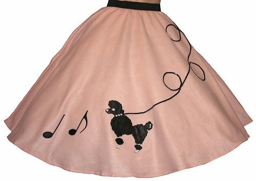 Light pink felt poodle - light,
