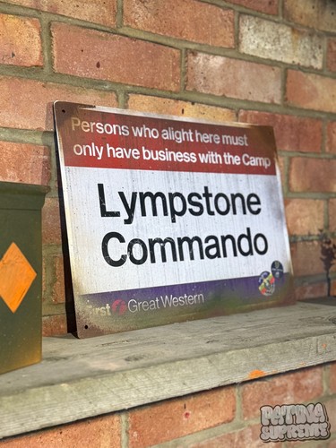 Lympstone commando sign rusty - lympstone,