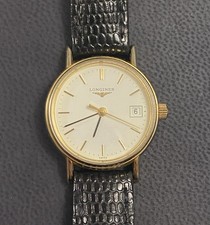 LONGINES Ladies Vintage 1990’s Quartz Gold Date Watch - L4.220.2 BOX AND PAPERS 