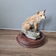 The Leonardo Collection Nature Studies 1994 Fox Used Stand Needs TLC