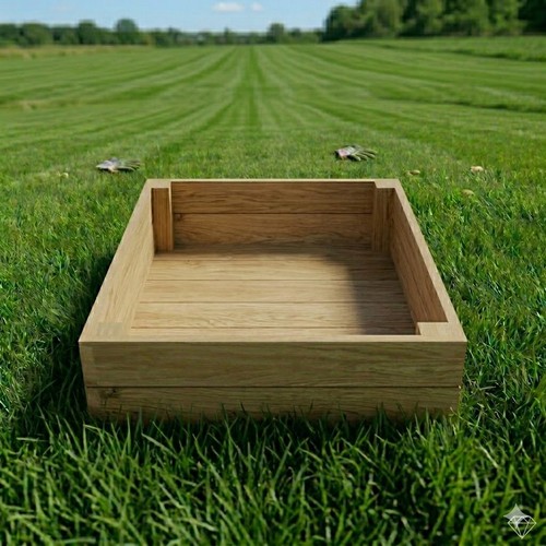 Rustic square wooden garden - square,